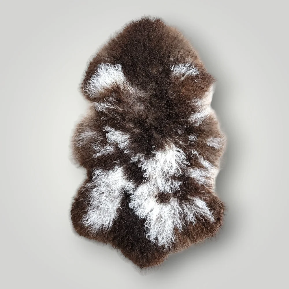 MUST HAVE! Luxury Tibet Mongolian Sheepskin Decorative Throw or Warming Blanket - Picture 3 of 16